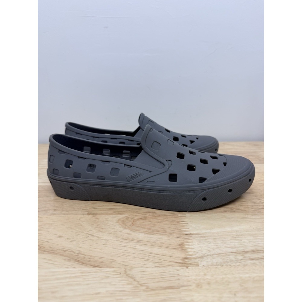 Vans Trek Slip On Pewter Gray Water Shoes Surf Rubber Trek Boot Mens 9 #69